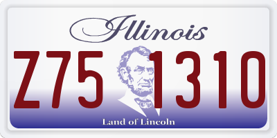IL license plate Z751310
