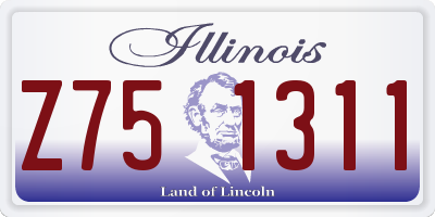 IL license plate Z751311