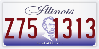 IL license plate Z751313