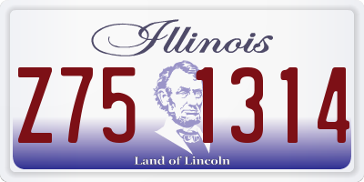 IL license plate Z751314