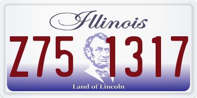 IL license plate Z751317