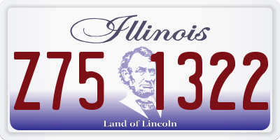 IL license plate Z751322