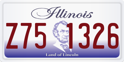 IL license plate Z751326
