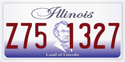 IL license plate Z751327