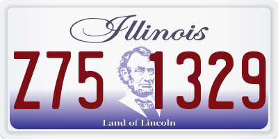 IL license plate Z751329