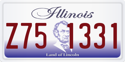 IL license plate Z751331