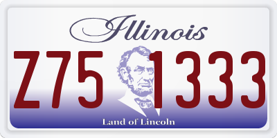 IL license plate Z751333