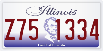 IL license plate Z751334