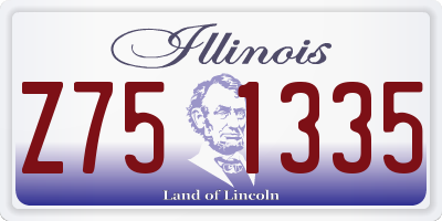 IL license plate Z751335