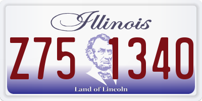 IL license plate Z751340