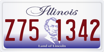 IL license plate Z751342