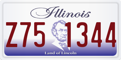 IL license plate Z751344