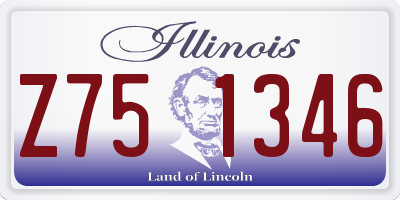 IL license plate Z751346