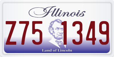 IL license plate Z751349