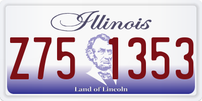 IL license plate Z751353