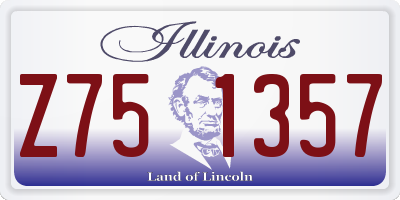 IL license plate Z751357