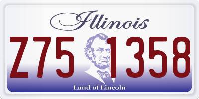IL license plate Z751358