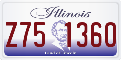 IL license plate Z751360