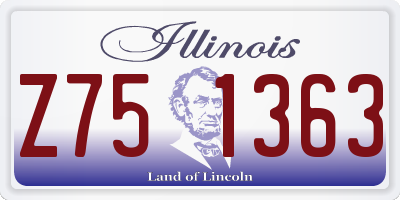 IL license plate Z751363