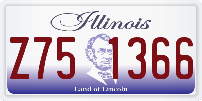 IL license plate Z751366