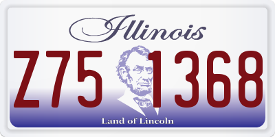IL license plate Z751368