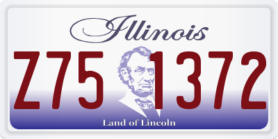 IL license plate Z751372