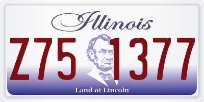 IL license plate Z751377
