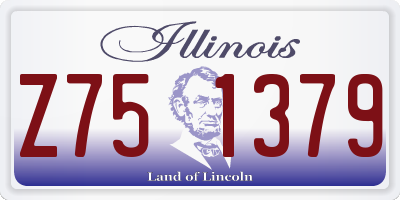 IL license plate Z751379