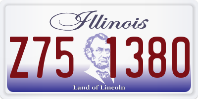 IL license plate Z751380