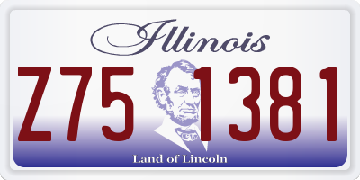 IL license plate Z751381