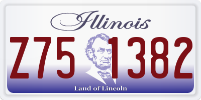 IL license plate Z751382