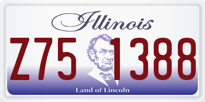 IL license plate Z751388