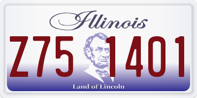 IL license plate Z751401