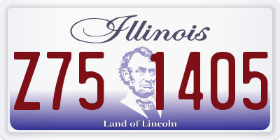 IL license plate Z751405