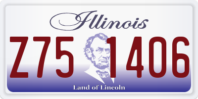 IL license plate Z751406