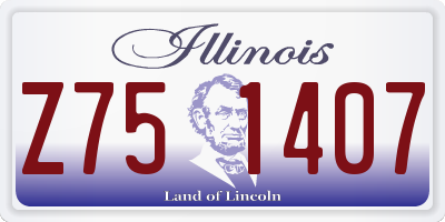 IL license plate Z751407