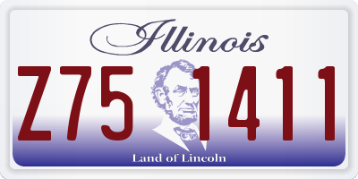 IL license plate Z751411