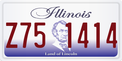 IL license plate Z751414