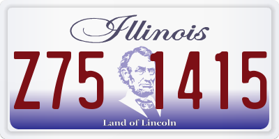 IL license plate Z751415