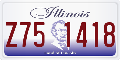 IL license plate Z751418