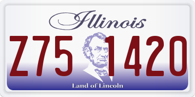 IL license plate Z751420