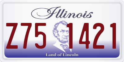 IL license plate Z751421