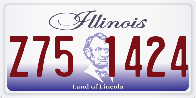 IL license plate Z751424
