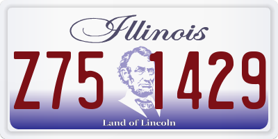 IL license plate Z751429