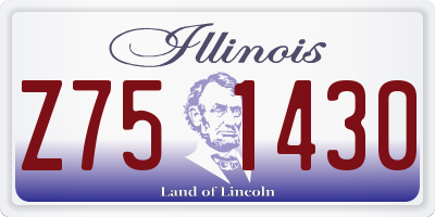 IL license plate Z751430