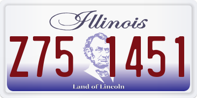 IL license plate Z751451