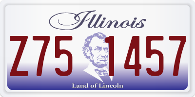 IL license plate Z751457