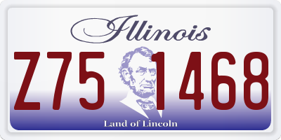 IL license plate Z751468