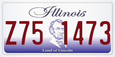 IL license plate Z751473