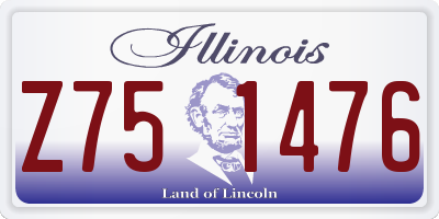 IL license plate Z751476
